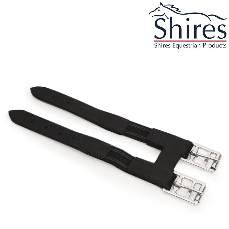 Shires Velociti Girth Extension with elastic inserts - Black 